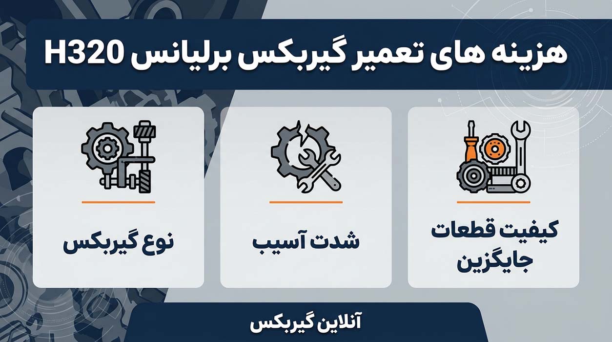 هزینه تعمیر گیربکس برلیانس H320: اتومات و دنده ای