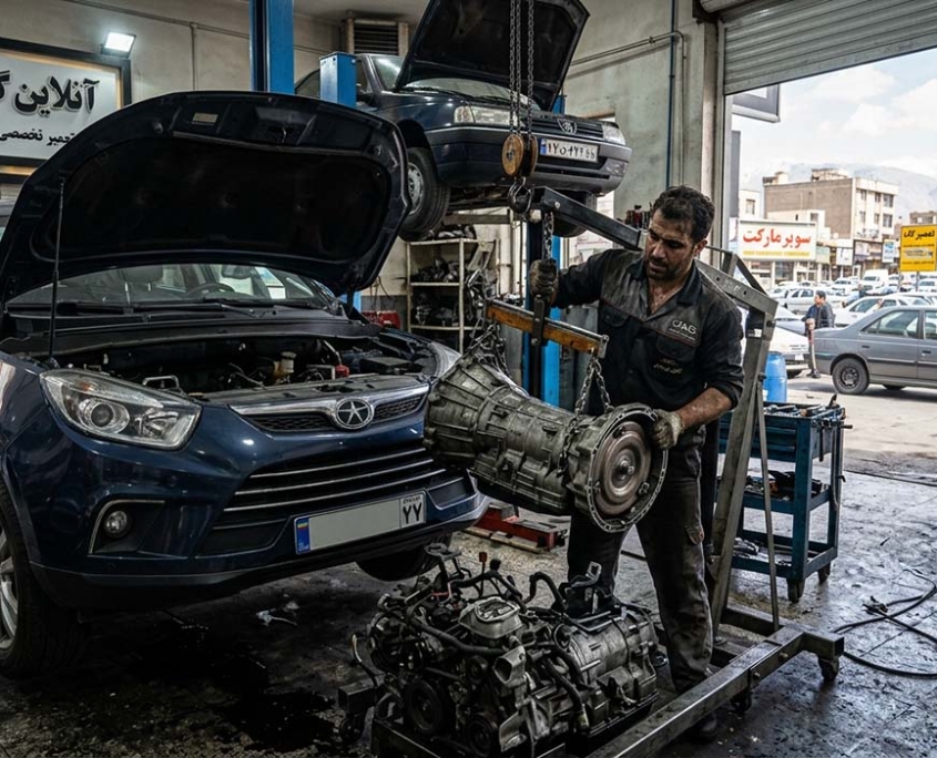 تعمیر گیربکس جک s5 اتوماتیک و دنده ای - آنلاین گیربکس