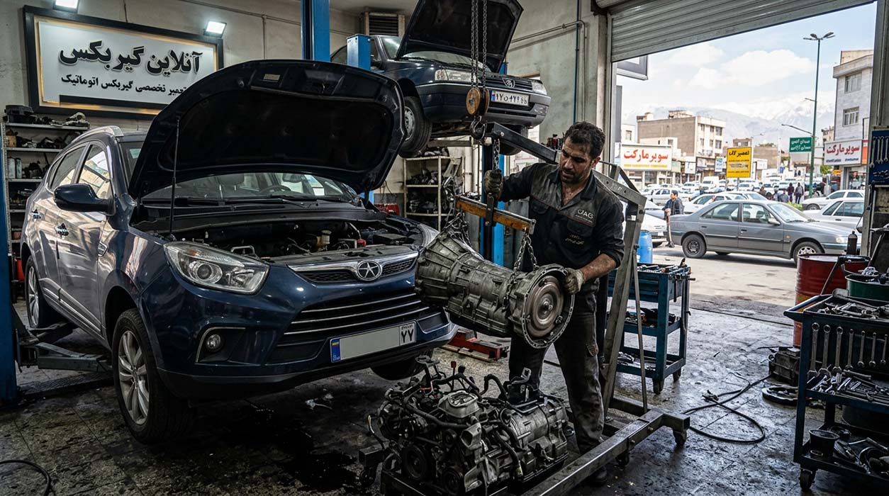 تعمیر گیربکس جک s5 اتوماتیک و دنده ای - آنلاین گیربکس
