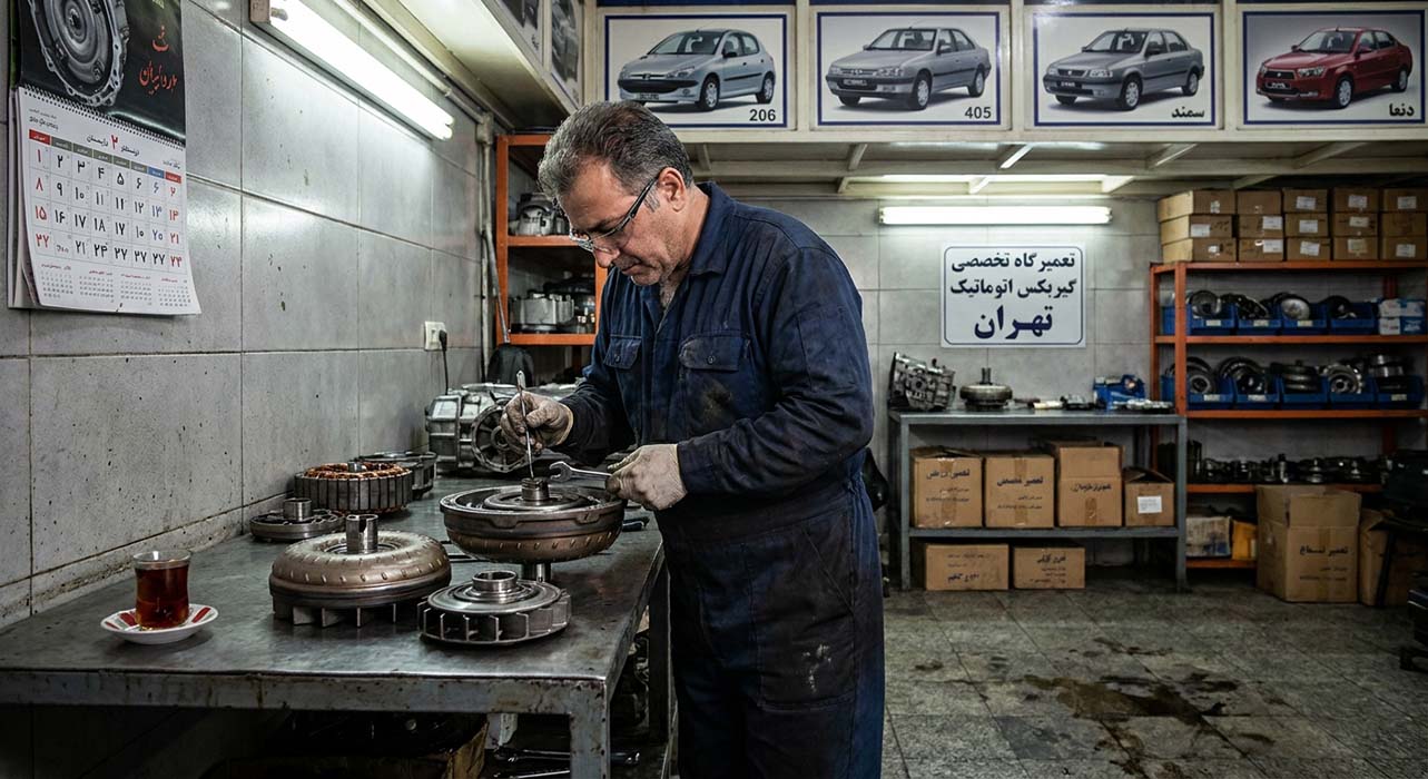 خدمات تخصصی تعمیرگاه گیربکس اتوماتیک آنلاین گیربکس در تهران